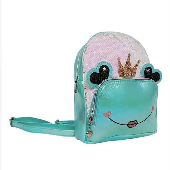 NEW OMG Accessories Queen Lilly Frog Mini Backpack - Picture 5 of 7